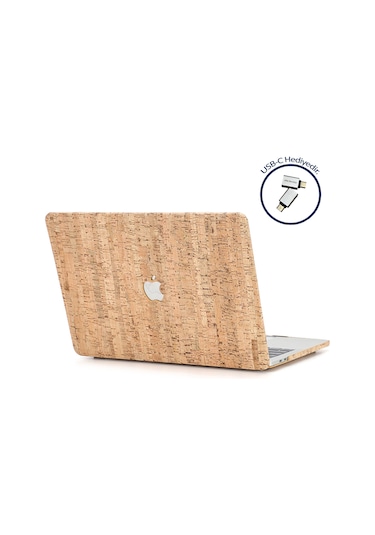 McStorey Apple Uyumlu MacBook Air ile Kılıf M1 HardCase A1932 A2179 A2337 Wood02