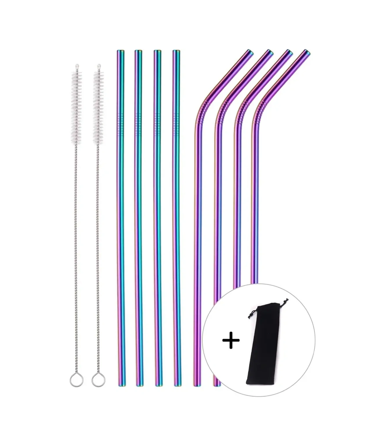 Black Drop İçecekler Ve Kokteyller İçin Yeniden Kullanılabilir Pipetler, 8 Adet 27413789