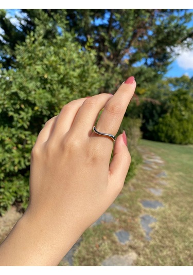 Sarmal Gümüş Kadın Zarif Yüzük Sevgiliye Hediye