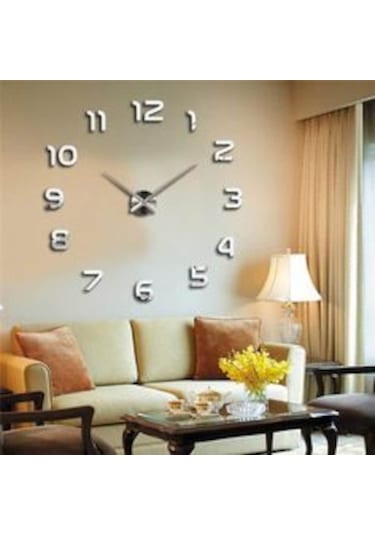 Boyutu 50-120 Cm Arası Ayarlanabilen 3D Modern Duvar Saati