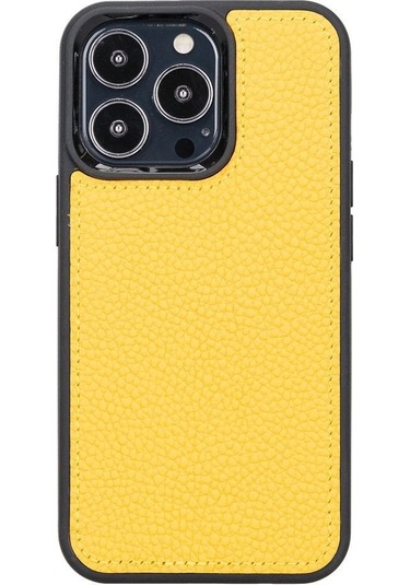 Apple İphone 13 Pro Uyumlu Deri Cüzdanlı Kılıf Fl12 Sarı