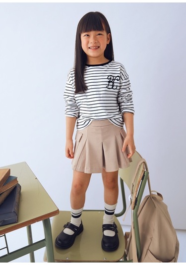 Mayoral Bej Kız Çocuk Şort Etek 4910 Bej