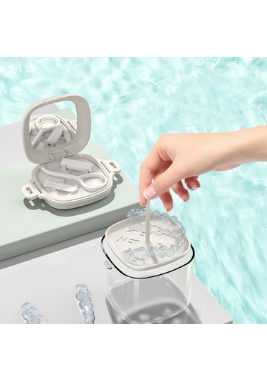 Dolıty Yaşlı Hediye Için Süzgeç Sepeti Protez Kupası Beyaz