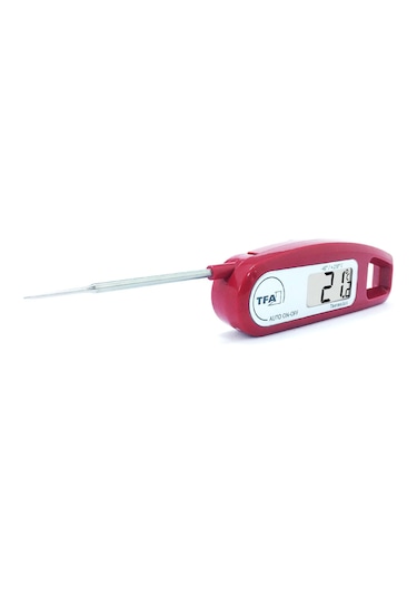 TFA Thermo Jack Katlanır Problu Dijital Termometre Bordo