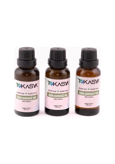 Tokasya Üzüm Çekirdeği Yağı 3 x 30 ML