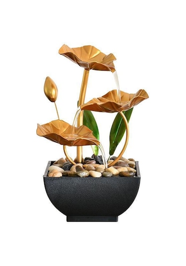 Hangfox Demir Sanat Masaüstü Su Dekorasyonu - Ofis Ve Ev İçin Zenginleyici, Kolay Kurulum, Özel Hediye Seçeneği