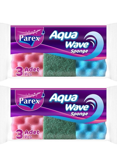 Aquawave 3'lü Bulaşık Süngeri İkili Paket