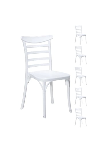 6 Adet Efes Beyaz Sandalye / Balkon-bahçe-mutfak