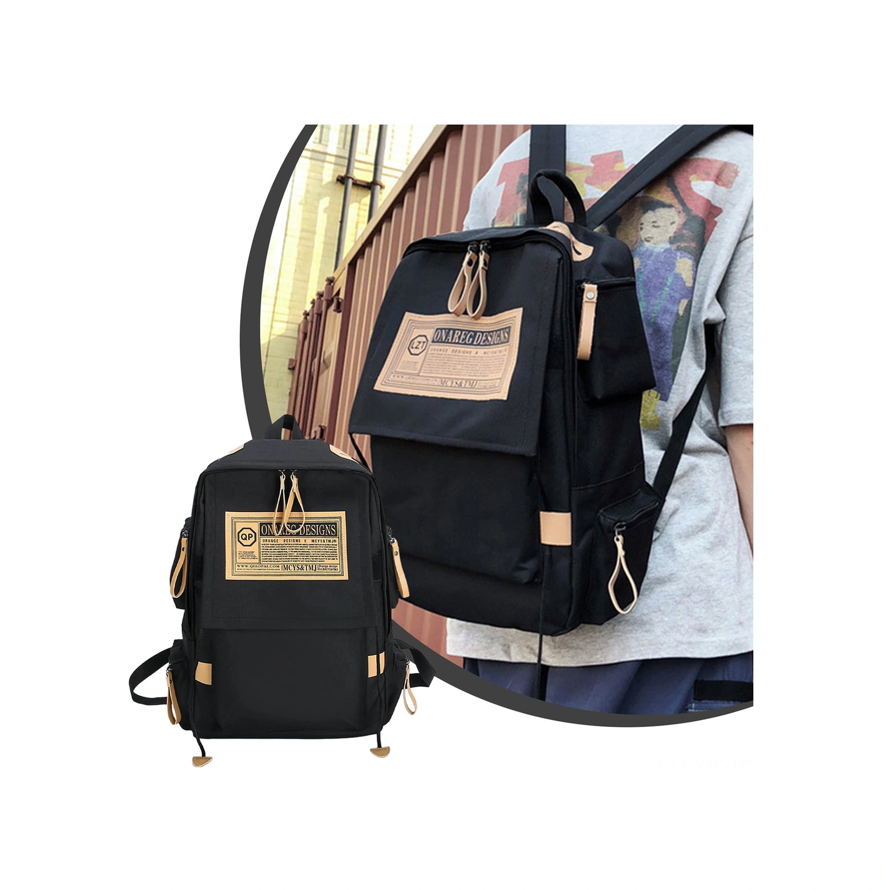 Yuntech01 Erkek Spor Outdoor Sırt Çantası 2022 Yeni Model Büyük Kapasiteli Oxford Kumaşı Siyah Çok Renkli