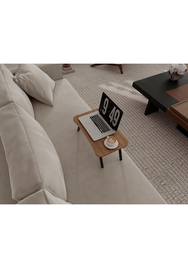 Base Portatif Katlanır Laptop Sehpası Marbellakiraz Meşe