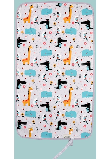 Anne Bebek Bakım Örtüsü Yenidoğan Alt Açma Değiştirme Animal Organizer Pedi Minderi Çift Taraflı