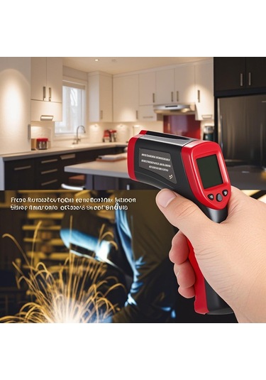 Ranyeek Kkmoon El Tipi Endüstriyel Enfrared Sıcaklık Ölçer -50 480 C, Dokunmadan Ölçüm, Lcd Ekranlı, Pil Yok