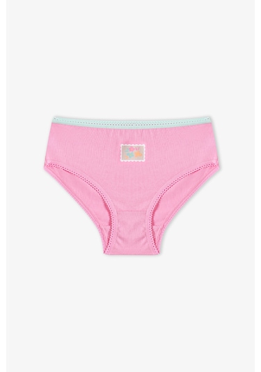 Penti Pembe Kız Çocuk Popflower Pamuklu 5'li Slip Külot