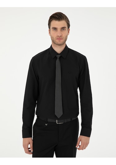 Pierre Cardin Erkek Siyah Gömlek Basic 50297903-vr046 Siyah