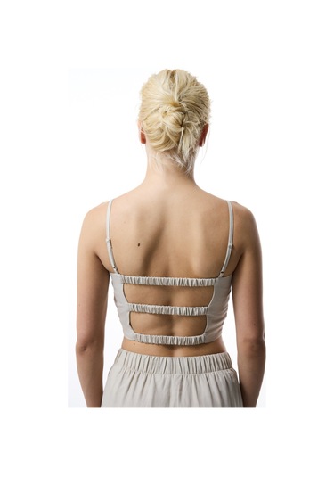 Penti Taş Rengi Luna Keten Crop Top Üst
