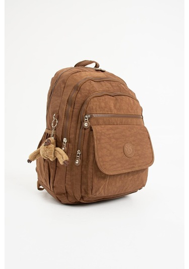 Ultra Hafif Çok Cepli Su Geçirmez Sırt Çantası Taba Model:571-2a - Taba