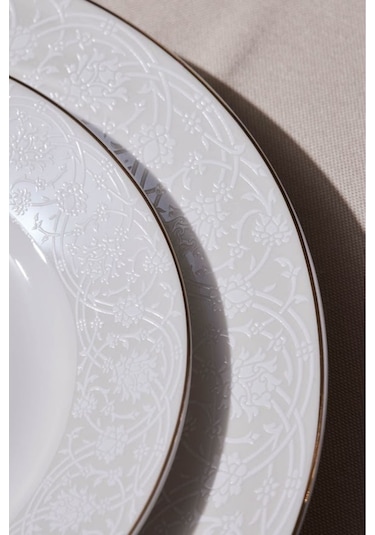 Karaca  Elegance Bone Nola 24 Parça 6 Kişilik Yemek Takımı