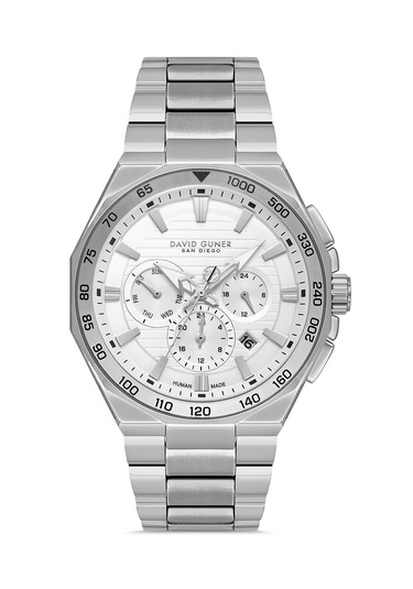 Davıd Guner Dg-8982ga-a1 Çalışır Fonksiyonlu Erkek Kol Saati. Gümüş