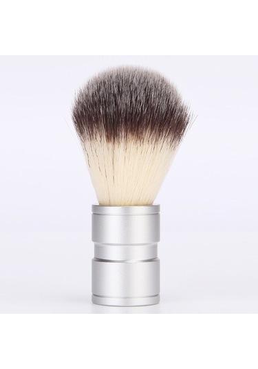 Sones Paslanmaz Çelik Hayvan Kılı Sakal Fırçası Manuel Karıştırma Ve Köpürtme Tıraş Aleti, Özellikler: Tek Fırça