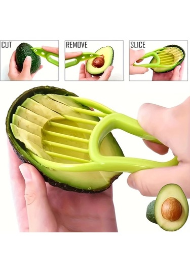 Chenkestoreone Yeşil Avakado Dilimleyici 3ü 1 Arada Ev Ve Dış Mekan Kullanımı İçin Pratik Yeşil 2