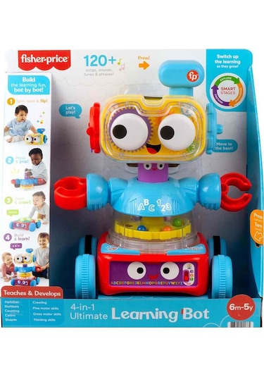 Fisher Price 4 Ü1 Arada Eğlenceli Robot / Türkçe-ıngilizce