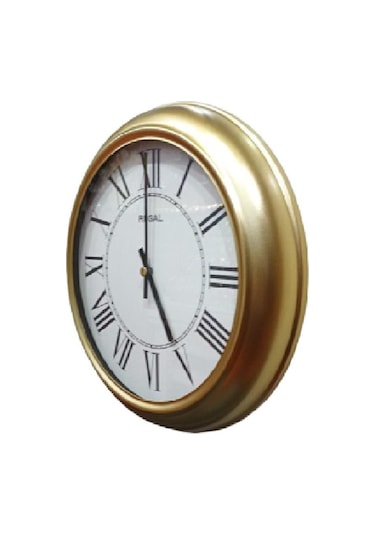 Regal 4290 Gwr Özel Seri Metal Kasa Akar Sessiz Saniyeli Duvar Saati Çok Renkli