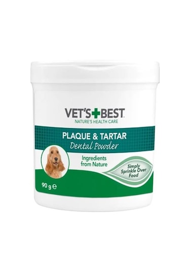 Vet's Best Deniz ve Spirulina Yosunu Özlü Plak Tartar Önleyici Köpek Ağız Bakım Tozu 90 G