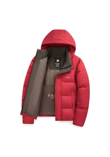 Kışlık Rahat Kalın Kapüşonlu Sıcak Erkek Pamuklu Ceket Siyah