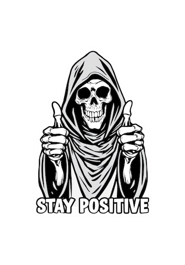 10x10 Cm Stay Positive Sticker Araba Motor Kask Defter Masa