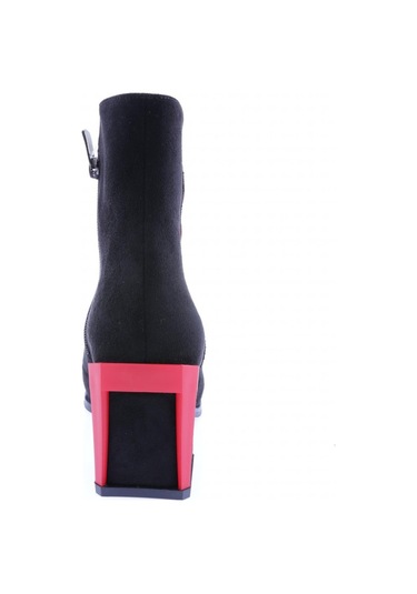 Dgn 725-22k Kadin Aksesuar Detayli Topuklu Bot 725-1922-R1680 Siyah