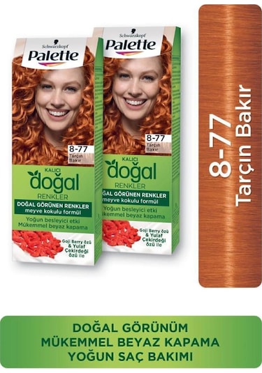 Palette Kalıcı Doğal Renkler 8 - 77 Tarçın Bakır X 2 Adet