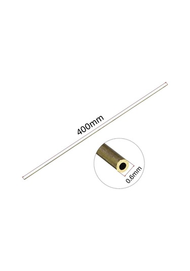 Pirinç İçi Boş Boru 0,6mm 400mm 100 Adet