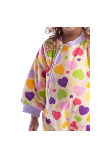 Kalp Desenli Kız Çocuk Uyku Tulumu 001