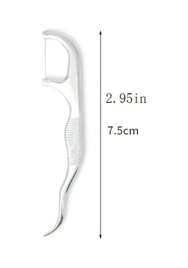 Willowhaven 5 Adet Paslanmaz Çelik Diş İpi: Ergonomik Saplı Derin Temizlik