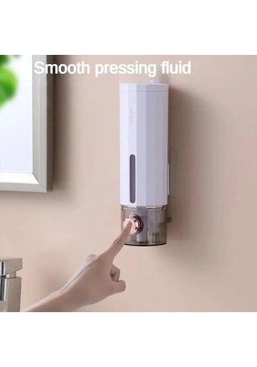 Novahub Sarı Deliksiz Sabunluk El Dezenfektanı Duvar Askısı Basın Dağıtıcı Ev Otel Duş Jeli Şampuan Kutusu Duvara Montaj Sarı