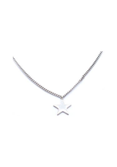 Ferizz 925 Ayar Dorika Toplu Çift Zincir Yıldızlı Gümüş Kolye
