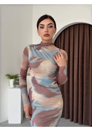 Alens Tül Elbise Krem