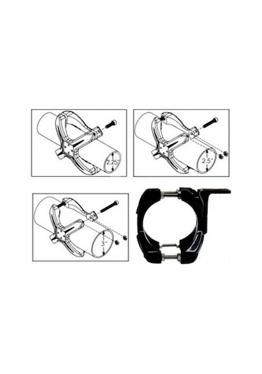 Ducki X Braket Led Montaj Ayağı Roll Bar Çap 6-7Cm Için (Çift)