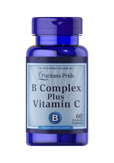 Puritan's Pride B Complex Plus Vitamin C 500 Mg 60 Tablet