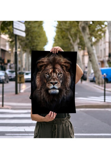 Çerçevesiz Poster - Dijital Baskı - Aslan