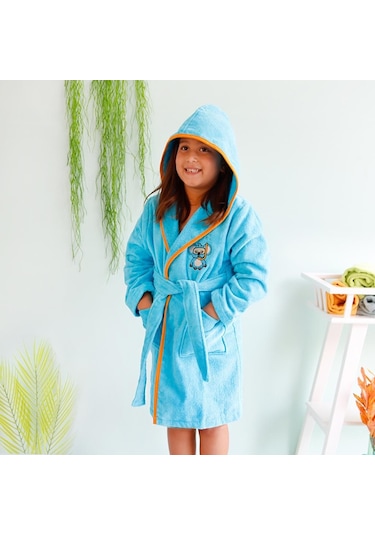 Milk&Moo Kadife Çocuk Bornoz Cool Koala 5-6 Yaş Diğer