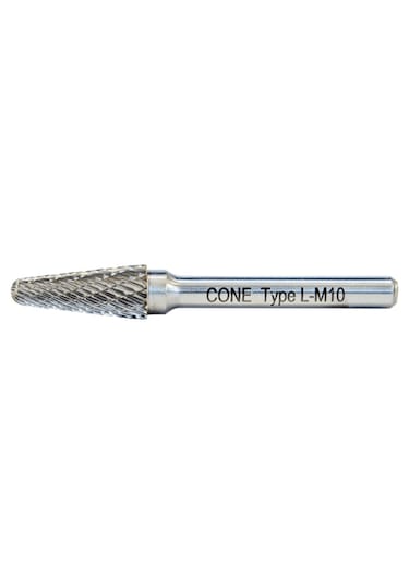 Cone Cone L Tipi Konik Yuvarlak Karbür Kalıpçı Frezeleri 10mm