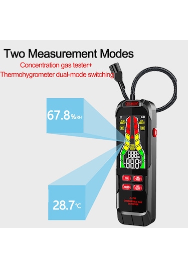 Elde Taşınabilir Yanıcı Gazlar Kaçak Dedektörü Doğal Çok Renkli