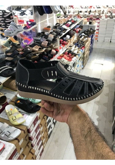 Casso Önü Kapalı Sandalet Siyah