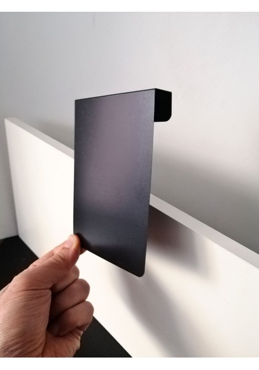 10 Adet Silinebilir Karatahta Siyah Etiket 14 x 10 CM Ahşap Raflar