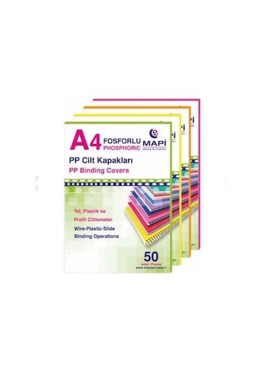 Mapi A4 Pp Opak Kapak (kum Desen) 350 Mikron Lacive 50 Adet 20424