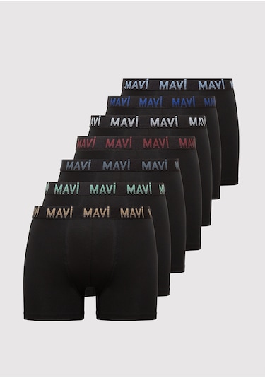 Mavi - 7li Siyah Basic Boxer 0912287-900 Siyah