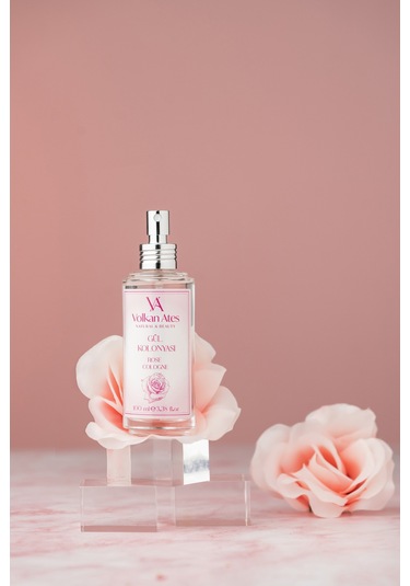 Volkan Ates Natural & Beauty Gül Kolonyası Cam Şişe 100 Ml