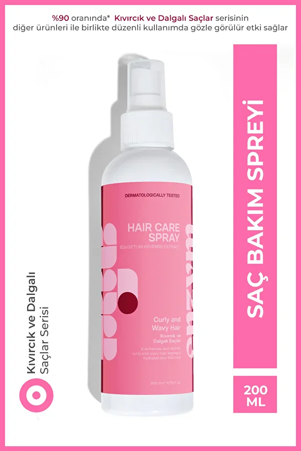 Enzym Cosmetics Kıvırcık Ve Dalgalı Saçlar İçin Bukle Belirginleştirici Saç Bakım Spreyi 200 Ml