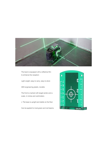 Maiyame Lazer Seviye Manyetik Hedef Kızılötesi Duvar Montajlı Reflektör 2 Adet